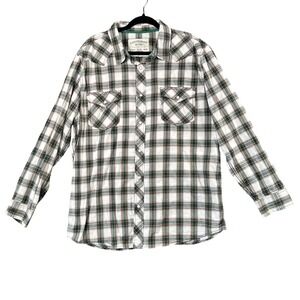 Canyon River Blues‎ Western Shirt Men's XXL Y2K Cowboy Plaid Snap